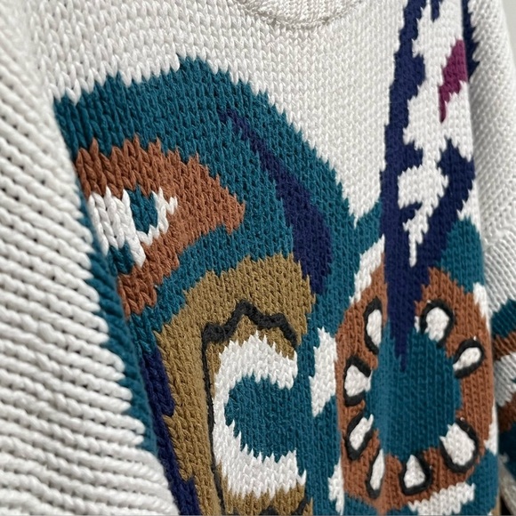 HENRY GRETHEL Vintage classic heavy
Cotton Knit retro unique crewneck Sweater - Picture 2 of 8